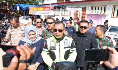 Pastikan situasi aman kondusif sinergitas TNI dan POLRI lakukan patroli di beberapa TPS di Batam dalam pemilu 2024