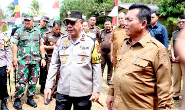 Kapolda Kepri Bersama Kabinda Kepri dan Danrem 033 Lakukan Kunjungan Ke TPS Tinjau Pelaksanaan Pemilu
