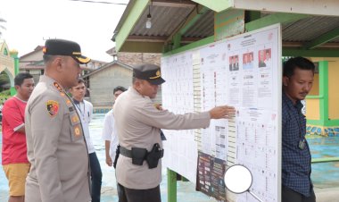 Kapolres Lingga Cek Tahapan Pemungutan Suara Pemilu Tahun 2024