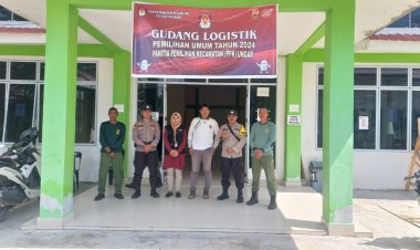 Pastikan Keamanan Pemilu, Polres Karimun Perketat Di Gudang Logistik PPK