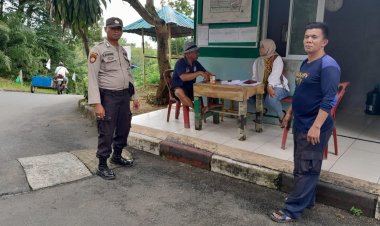 Batara Biru Polsek Sungai Beduk laksanakan patroli dan sambang dialogis berikan rasa aman, Cegah Tindak Kriminal
