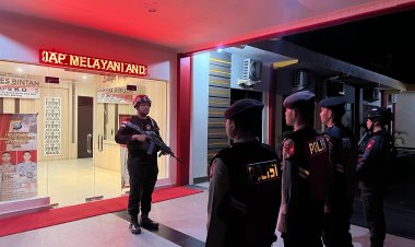 Pasca Pemungutan Suara, Polres Bintan Laksanakan Cipta Kondisi Tahapan Perhitungan Suara Pemilu 2024 Tingkat Kecamatan