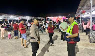Patroli Cipkon Polsek Sungai Beduk, Cegah Aksi Kejahatan Dan Sampaikan Himbauan Kamtibmas