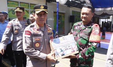 Himbauan Kapolresta Barelang Kepada Masyarakat Kota Batam Pada Saat Melaksanakan Pengecekan Kesiapan dan Kesehatan Para Petugas Pengamanan PPK