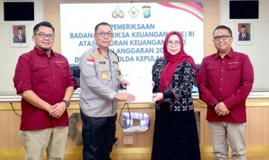 Kapolda Kepri Pimpin Taklimat Awal Pemeriksaan Laporan Keuangan Polri T.A. 2023 oleh BPK RI