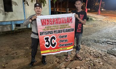 Batara Biru Polsek Sungai Beduk laksanakan patroli dan sambang dialogis berikan rasa aman, Cegah Tindak Kriminal