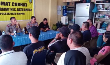 Kegiatan Jumat Curhat Polsek Batu Ampar bersama Warga komp Nagoya garden  Kelurahan Seraya kec.Batu ampar