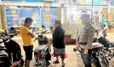 Patroli Cipkon Polsek Sungai Beduk, Cegah Aksi Kejahatan Dan Sampaikan Himbauan Kamtibmas