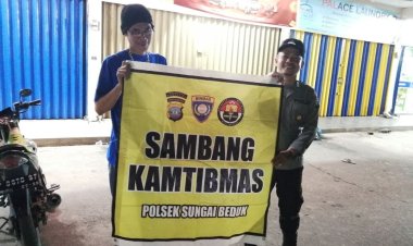 Batara Biru Polsek Sungai Beduk laksanakan patroli dan sambang dialogis berikan rasa aman, Cegah Tindak Kriminal