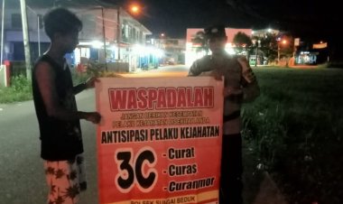 Batara Biru Polsek Sungai Beduk laksanakan patroli dan sambang dialogis berikan rasa aman, Cegah Tindak Kriminal