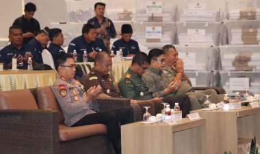 Polres Bintan Lakukan Pengamanan Rekapitulasi Perolehan Suara Tingkat Kabupaten Bintan