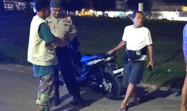Polsek Sungai Beduk, Patroli Cipkon Cegah Aksi Kejahatan Dan Sampaikan Himbauan Kamtibmas