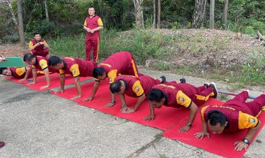 Personil Polresta Barelang Laksanakan Tes Kesamaptaan Jasmani Berkala