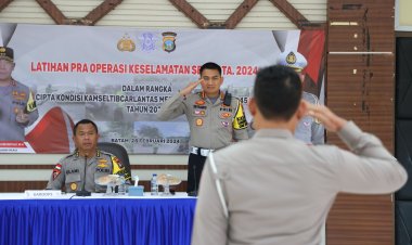 Polda kepri gelar latihan pra operasi keselamatan seligi tahun 2024