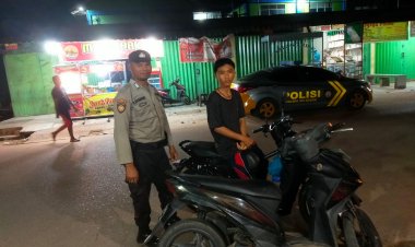 Patroli Cipkon Polsek Sungai Beduk, Cegah Aksi Kejahatan Dan Sampaikan Himbauan Kamtibmas