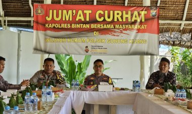 Jumat Curhat Kapolres Bintan di Gunung Kijang, Masyarakat Pertanyakan Prosedur Menjadi Polisi, Ini Jawab Kapolres Bintan