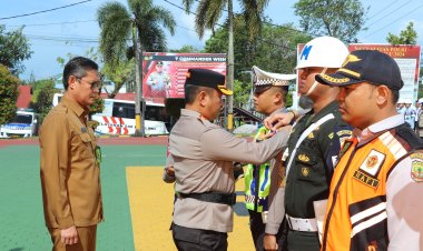 Polresta Tanjungpinang Gelar Apel Pasukan Operasi Keselamatan Seligi dan Pecanangan Aksi Keselamatan Jalan Tahun 2024