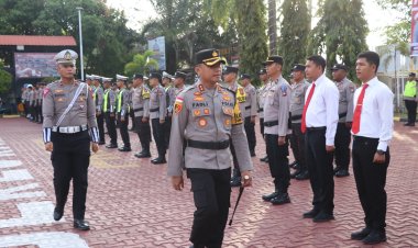 Kapolres Karimun Pimpin Apel Gelar Ops Keselamatan Seligi 2024