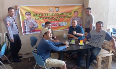 KEGIATAN JUMAT CURHAT KAMTIBMAS POLSEK BENGKONG MENYAMBUT RAMADHAN