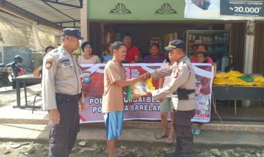 Kegiatan Minggu Kasih dan Bansos Polsek Sungai Beduk Polresta Barelang Meriahkan Kel. Tanjung Piayu