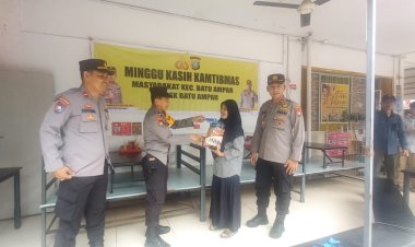Minggu Kasih Kamtibmas Bersama Warga kelurahan Tanjung Sengkuang Kec.Batu Ampar