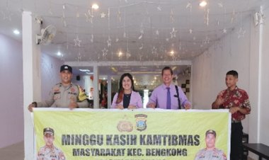 Kegiatan Minggu Kasih Kamtibmas Bersama Polsek Bengkong di Gereja GBI TABGHA Kel. Bengkong Laut Kec. Bengkong - Kota Batam Berjalan Lancar