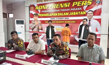 Kapolresta Barelang Gelar Konferensi Pers Ungkap Pelaku Pengelapan Dalam Jabatan Karyawan Indomaret dan Pemberian Apresiasi dari Kepala Cabang Indomaret Kota Batam