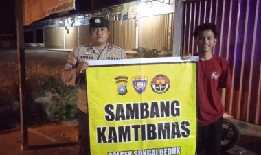 Batara Biru Polsek Sungai Beduk laksanakan patroli dan sambang dialogis berikan rasa aman, Cegah Tindak Kriminal