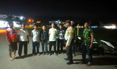 Patroli Cipkon Polsek Sungai Beduk, Cegah Aksi Kejahatan Dan Sampaikan Himbauan Kamtibmas