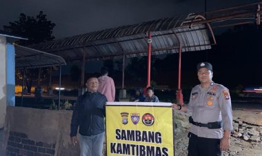 Batara Biru Polsek Sungai Beduk laksanakan patroli dan sambang dialogis berikan rasa aman, Cegah Tindak Kriminal