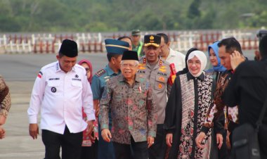 KAPOLDA KEPRI SAMBUT KEDATANGAN BAPAK WAKIL PRESIDEN RI DI KOTA TANJUNGPINANG