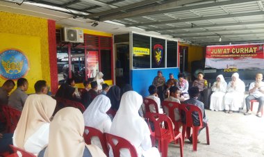 Kapolres Bintan Bersama Ketua Bhayangkari Cabang Bintan Laksanakan Jumat Curhat
