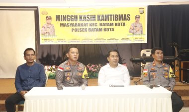 Wakapolresta Barelang Menggelar Minggu Kasih Serentak Se-Indonesia di Gereja GPDI BETHESDA Batam Kota