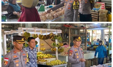 Kapolres Bintan Cek Langsung Ketersediaan Sembako ke Pasar