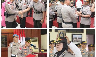 Kapolresta Barelang Pimpin Upacara Serah Terima Jabatan Kasat Binmas dan Kapolsek Sei Beduk Polresta Barelang