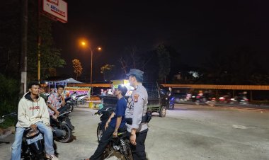 Patroli Cipkon Polsek Sungai Beduk, Cegah Aksi Kejahatan Dan Sampaikan Himbauan Kamtibmas