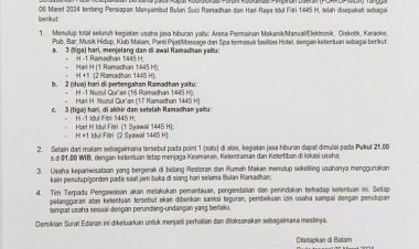 Pengusaha Massage di Batam Langgar Aturan Ramadhan, Wakil Ketua DPW Libas Minta Tindakan Tegas dari Pemerintah