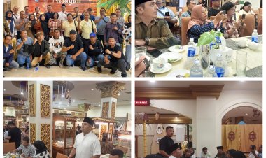 Kapolsek Batu Ampar Sambut Awak Media dalam Acara Buka Bersama di Hotel Pacifik Parace