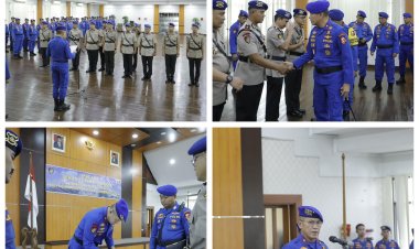 Brigjen Pol Hero Henrianto Bachtiar, S.I.K., M.Si. Pimpin Sertijab 9 Komandan Kapal Polisi