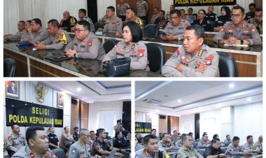 KAPOLDA KEPRI HADIRI PEMBUKAAN RAKERNIS GABUNGAN DIVHUMAS POLRI, DIVPROPAM POLRI, DIVKUM POLRI, DIV TIK POLRI DAN DIVHUBINTER POLRI T.A 2024 POLRI SECARA VIRTUAL