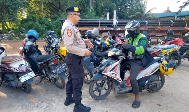 Berikan kenyamanan Personil Polsek Batu Ampar  Patroli Tempat -tempat Bazar Ramadhan