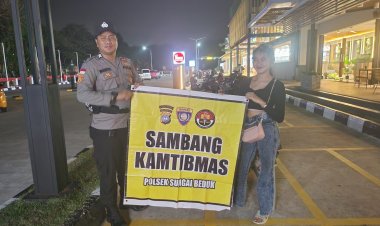 Batara Biru Polsek Sungai Beduk laksanakan patroli dan sambang dialogis berikan rasa aman, Cegah Tindak Kriminal