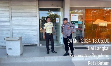 COLLING SYSTEM: Patroli Polsek Sagulung Jaga Situasi Kamtibmas Selama Bulan Suci Ramadan