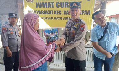 Kegiatan Jumat Curhat Polsek Batu Ampar bersama Warga RT 04 RW 08 Kelurahan tanjung Sengkuang kec.Batu ampar