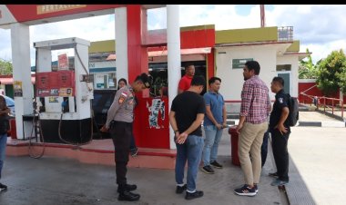 Polres Bintan Lakukan Pemantauan ke Sejumlah SPBU di Bintan