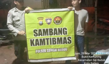 Batara Biru Polsek Sungai Beduk laksanakan patroli dan sambang dialogis berikan rasa aman, Cegah Tindak Kriminal