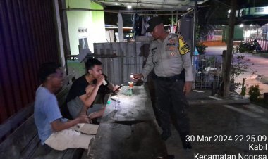 Batara Biru Polsek Sungai Beduk laksanakan patroli dan sambang dialogis berikan rasa aman, Cegah Tindak Kriminal