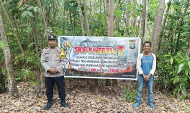 Polres Karimun Tingkatkan Himbauan Larangan Membakar Hutan