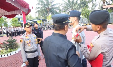 Polres Karimun Laksanakan Gelar Pasukan Ops Ketupat Seligi 2024