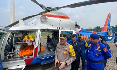 Polri Kerahkan 2 Helikpoter Jadi Ambulans Udara saat Arus Mudik dan Balik Lebaran